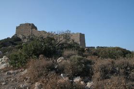 Pevnost Kamiros na Rhodosu Řecký ostrov Rhodos s pevností Kamiros