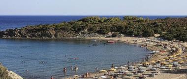 Pláž Glystra, Rhodos Rhodos, Pláž Glystra