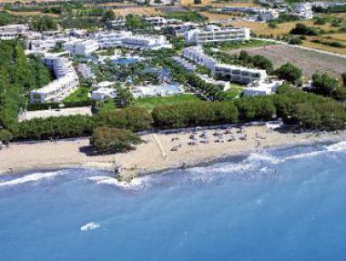 Rhodos - pohled na hotelový areál Alex Beach