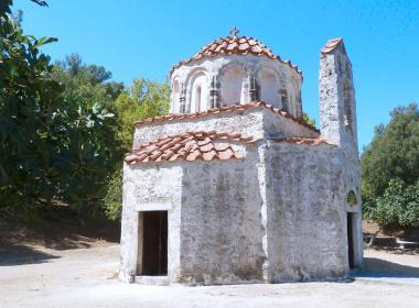 Rhodos - byzantská kaple Agios Nikolaos Fountoukli 