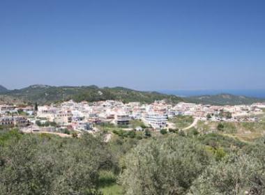 Rhodos - vesnice Embona ležící nedaleko vesnice Salakos
