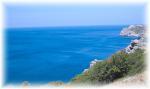 Řecko - část ostrova a moře Rhodosu
